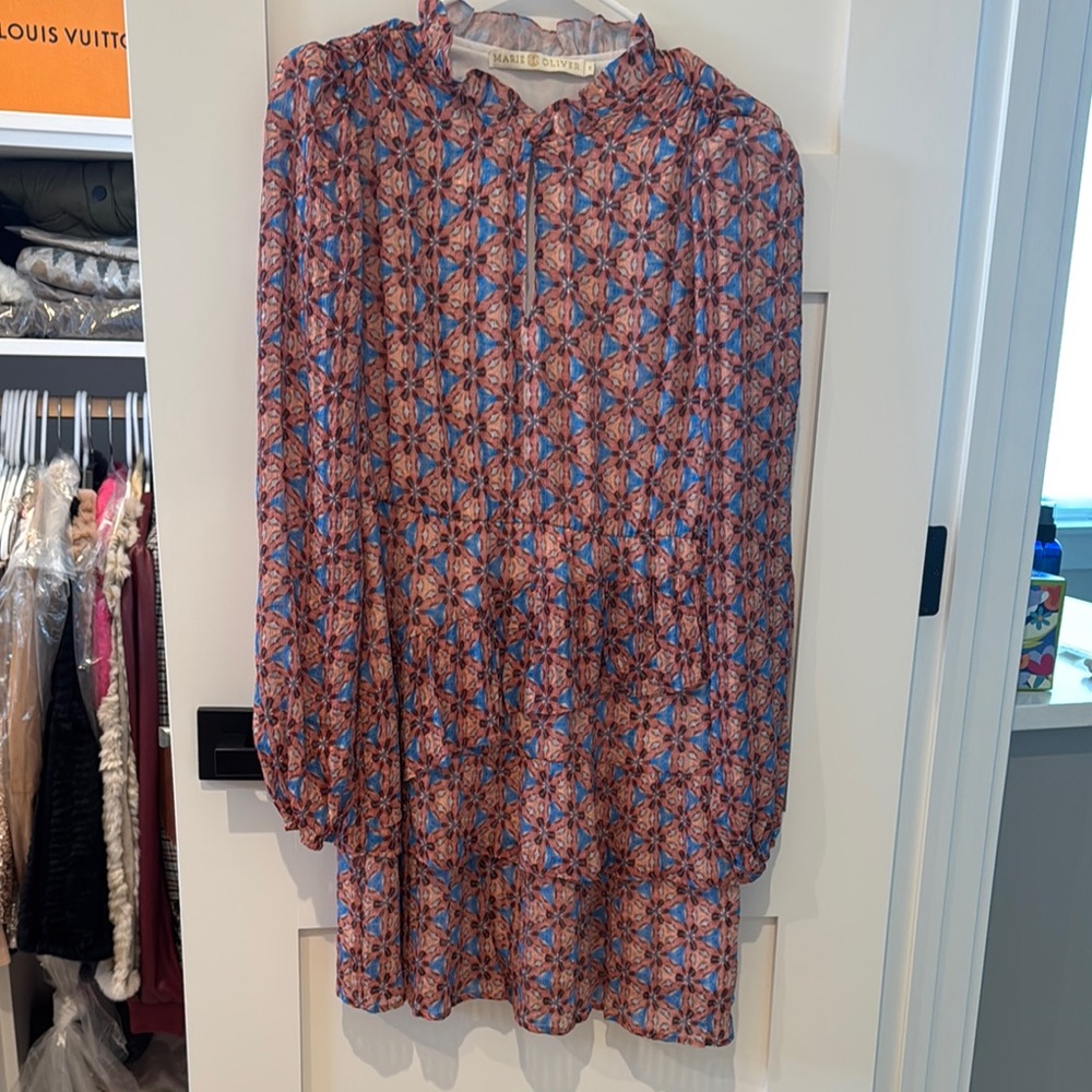 Marie Oliver Multicolor Geometric Dress